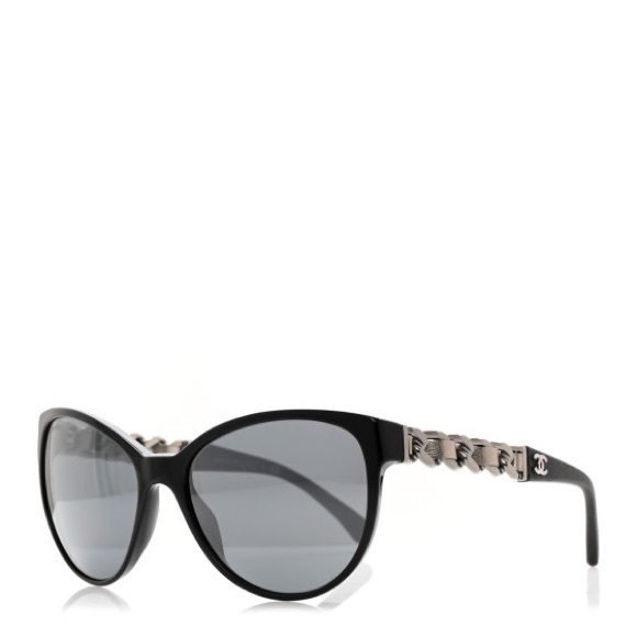 Chanel Silvertone Chain Sunglasses main image 10